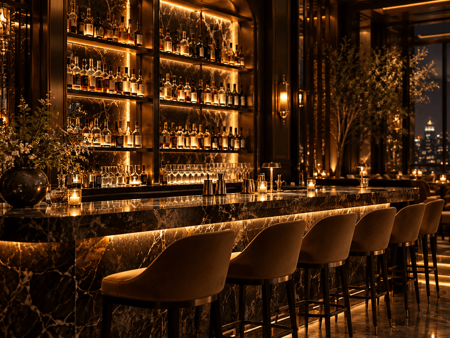 Luxury cocktail bar